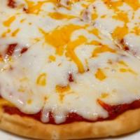 Cheese Pizza · Personal seven inch pizza topped with our pizza sauce and your choice of cheese: mozzarella,...