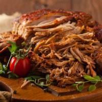 Pulled Pork · Our Smoked Meats are dry rubbed with unique house blended spices then smoked for up to 14 ho...