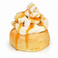 *Banana Cream Pie · Marshmallow frosting, fresh bananas, pie crumble, caramel drizzle