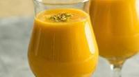 Mango Lassi · Mango flavored yogurt drink.