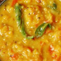 Andhra Dal · Split Yellow Lentils pureed to a smooth consistency and tempered with mild spices
garnished ...