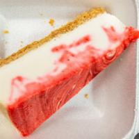 Strawberry Lace Cheesecake · 