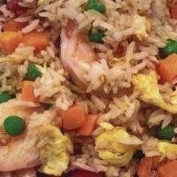 Combination Fried Rice · Chicken, Shrimp, & BBQ Pork, vegetable mix