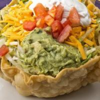 Taco Salad · With sour cream or guacamole (no rice and beans).