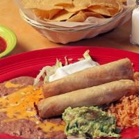 Two Chicken Or Picadillo Taquitos · 