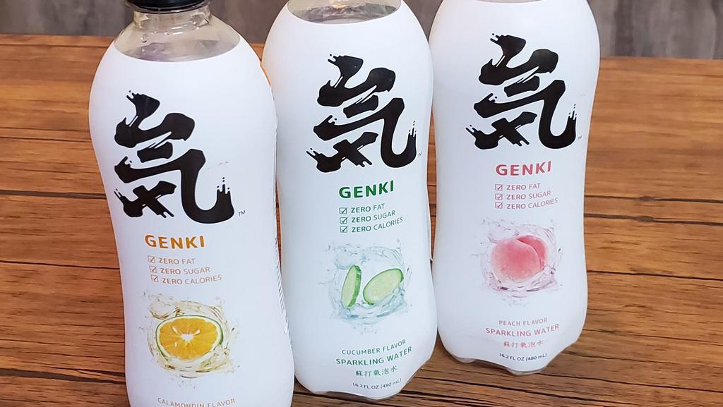 Genki Soda · Zero sugar, zero fat, zero calories.