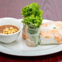 Fresh Spring Rolls (2 Rolls) · Gỏi Cuốn 
Seasoned meat, lettuce, bean sprout and vermicelli noodles wrapped in fresh rice p...