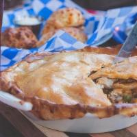 Pork Green Chile Pot Pie · in partnership with Hinman's Bakery, 9
