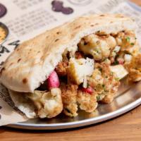 Cauliflower · Build your Pita or Wrap, filled with your choice of four Salads and Spreads