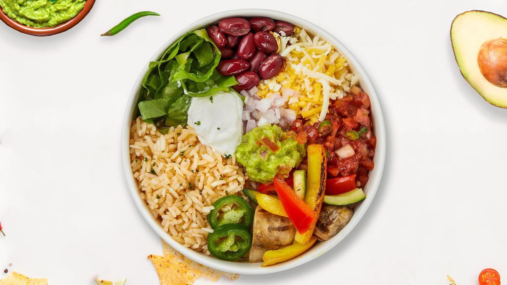 El Bowl De Sabor · Make your own bowl de sabor! Comes with black beans, rice, lettuce, topped with pico de Gallo and your choice of chicken, fajitas, carnitas, or pork for no extra charge. Add as many toppings as you'd like!