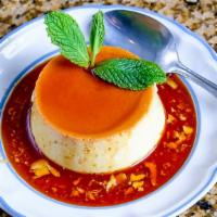 Banh Flan · Home made flan with egg and milk.