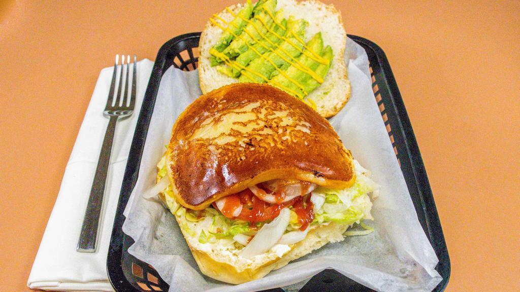 Ranger'S Veggie Burger · Grilled Cheese, Mayonnaise, Lettuce, Tomato, Avocado, Onion, Pineapple Mustard, And Ketchup.