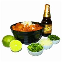 Menudo · Honeycombed beef soup served with cilantro, onions, chopped serrano chile, lime on the side,...