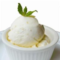 Ice Cream · Your choice of delicious vanilla or coconut ice cream.