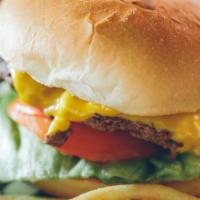 Garage Burger · American cheese, leaf lettuce, and tomatoes.