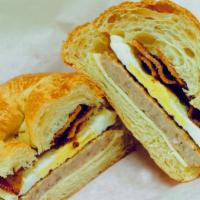 Sausage, Egg & Cheese Sandwich · With egg & cheese