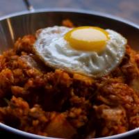 Kimchi Fried Rice (김치볶음밥) · Rice stir fried with kimchi, onions and green onions. You can choose your protein between po...