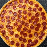 Paola'S Pepperoni Pizza · Pepperoni and mozzarella cheese baked on a hand-tossed dough.