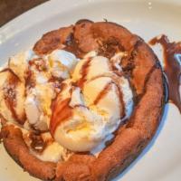 Grand Slam Cookie · Large, warm chocolate chip cookie, two (2) scoops of vanilla ice cream and whipped cream dri...