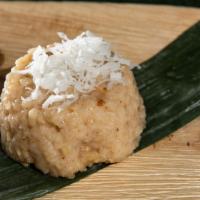 Biko (Gf) · Sweet sticky rice, coconut and vanilla. Gluten Free