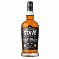 750Ml Sacred Stave Bourbon Whiskey · Made with 28% Rye malt. Aged in oak and finished in hand-selected wine barrels.