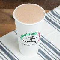 The Builder Smoothie · Whey protein, peanut butter, banana, gainer, ice cream, nonfat milk. - 32oz only