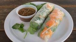 Rock N ' Rolls · 2 fresh rolls of vegetables, herbs, and tofu served with peanut sauce or sweet and sour.