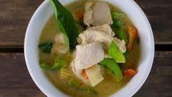 Green Curry + Rice · Medium spicy. Bamboo shoots, bell peppers, basil, peas / carrots, baby corn, basil, onions i...