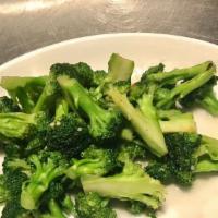 Broccoli · Tender broccoli with your choice of oyster sauce or garlic sauce.