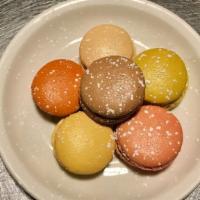 Macarons · Six different assorted flavors.