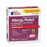 Allegy Relief Fexofenadine 180Mg, Compare To Allegra · 30 180 mg Tablets.