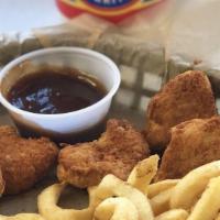 Kids Chicken Nuggets · Comes with a small drink. 200 calories.