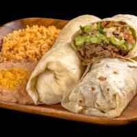 Two Carne Asada Burrito · 