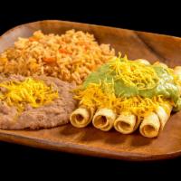 #8. Four Rolled Tacos With Guacamole · 