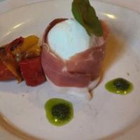 Caprese Bufala E Prosciutto · Gluten Free. Sliced tomatoes, Italian buffalo mozzarella, roasted bell peppers & prosciutto ...