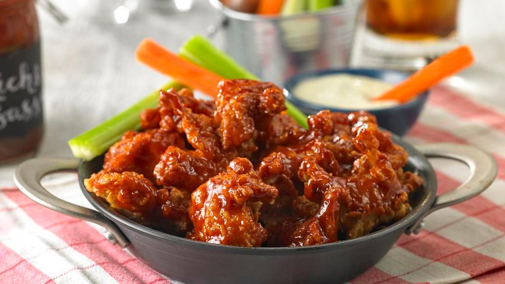 Boneless Wings · Boneless wings with your choice of sauce.