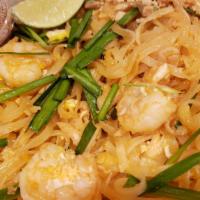 Pad Thai · Rice noodles, bean sprout, Chinese onions, house sauce