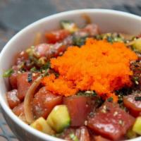 Half Pound Poke · Choice of 3 proteins, mix-ins, sauce, and select toppings.