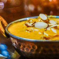 Korma · A mild gravy dish made out of nuts, raisins, cream and delicate spice. Gluten free.