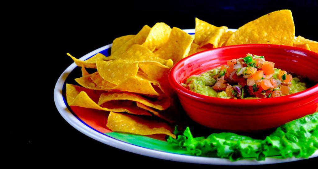 Guacamole Appetizer · Serves 3-4. Azteca's fresh guacamole with chips.