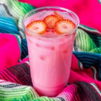 Strawberry Agua Fresca  · Milk
Nestle carnation
Lechera
Sugar