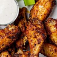 Brownsville Dirty Bird Wings · Crispy wings dry rubbed in our house special seasoning