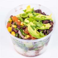 Southwest Bowl · Your choice of White Rice or Romaine, Seasoned Black or Red Beans,
Cilantro, Cucumbers, Avoc...