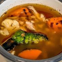 Chicken Noodle Soup · Pulled rotisserie chicken, roasted vegetables, and orecchiette noodles served in our Chook C...