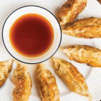 Potsticker · Fried dumplings filled with chicken and vegetables