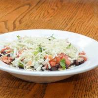 The Bowl · Beans, Mexican rice, tomatoes, onions, cilantro, and Jack cheese. Add meat for an additional...