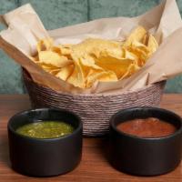 Chips And Salsa · House-made salsa roja and verde