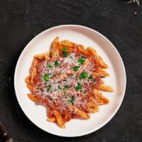 The Classic Marainara  · (Vegetarian) Fresh Cavatappi cooked in a red sauce made with san marzano tomatoes, extra vir...