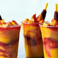 Mangonada · crushed ice with chamoy tajin mango pulp