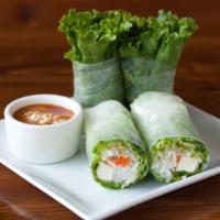 Fresh Salad Rolls · A refreshing mix of crisp vegetables and rice noodles wrapped in our soft rice paper, served...